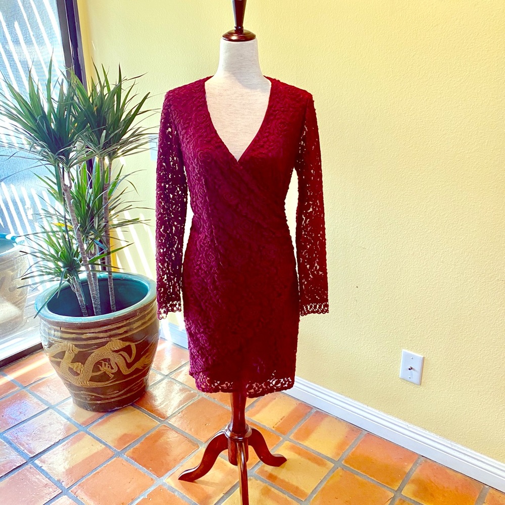 Laundry, Red Lace Dress